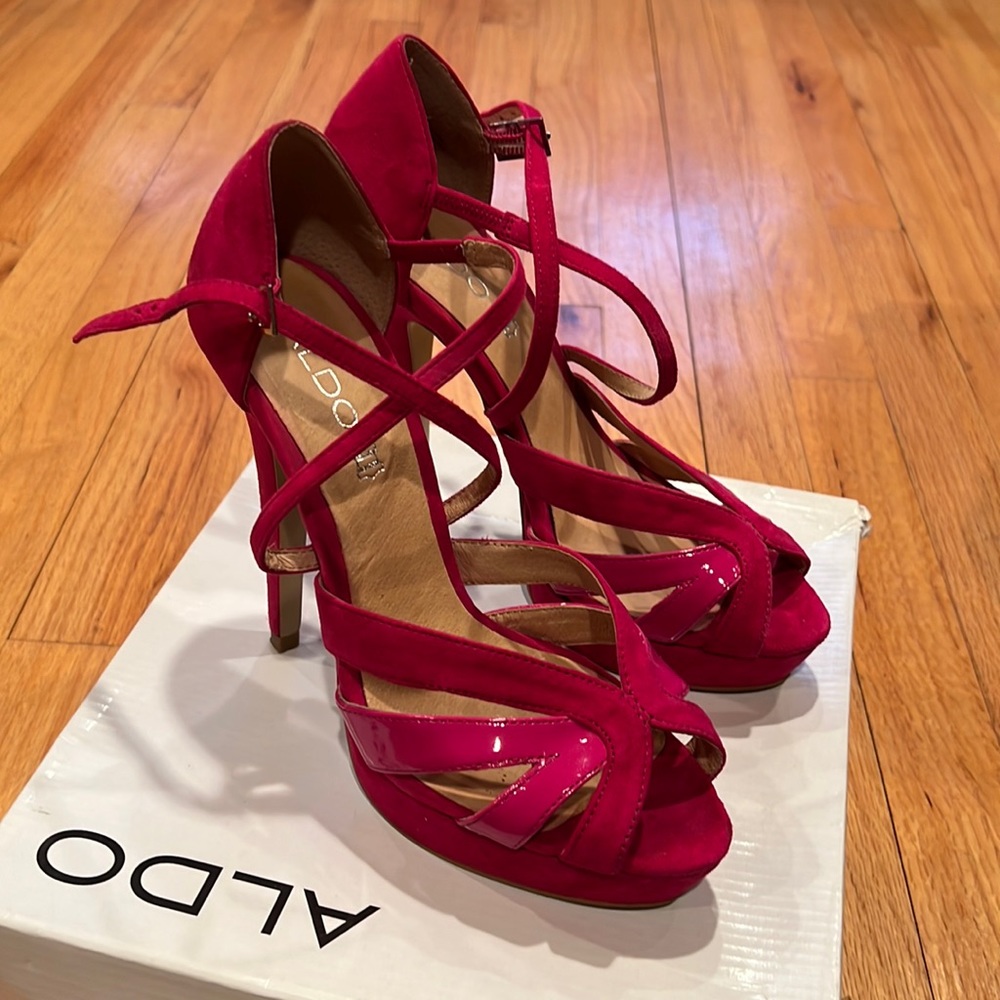 ALDO Hot pink Brennaman Heels